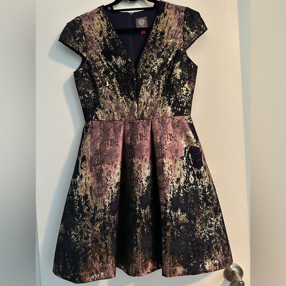 Vince Camuto Metallic Dress - perfect for weddings! - Picture 2 of 8